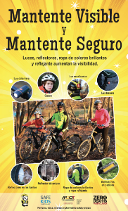Be Seen Be Safe Poster - Spanish version